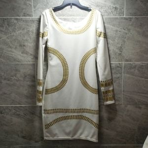 Womens dress night gold